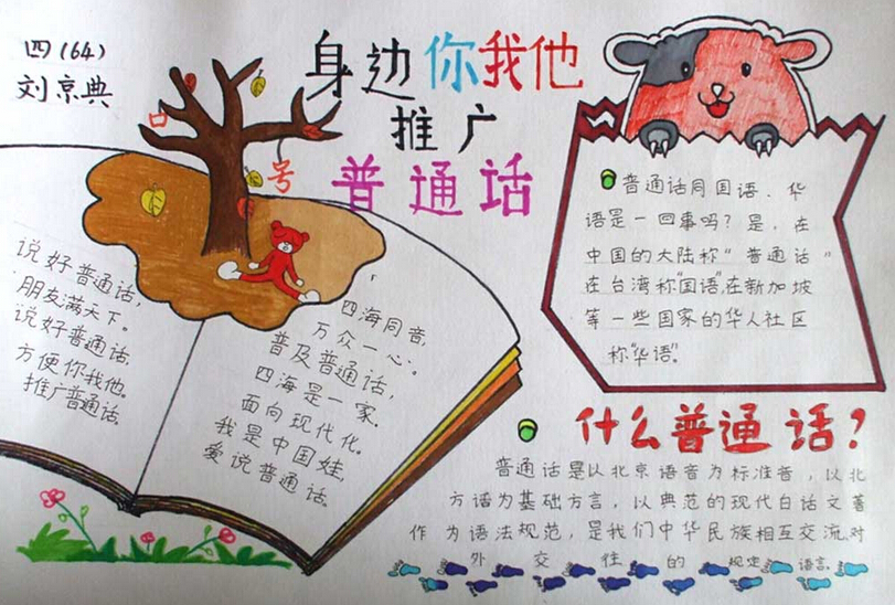 www.fz173.com_中学生推广普通话黑板报内容。
