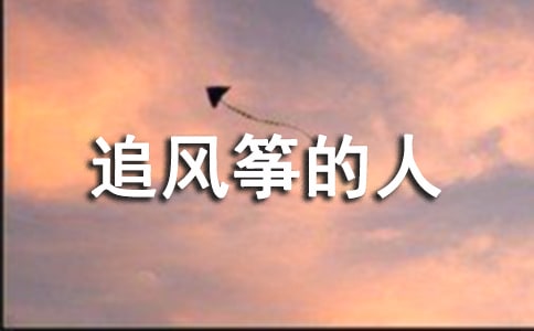 追风筝的人读书笔记高一