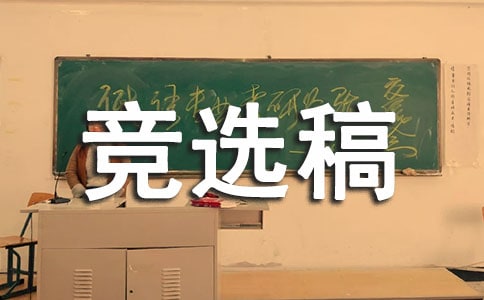 班长竞选稿作文450字