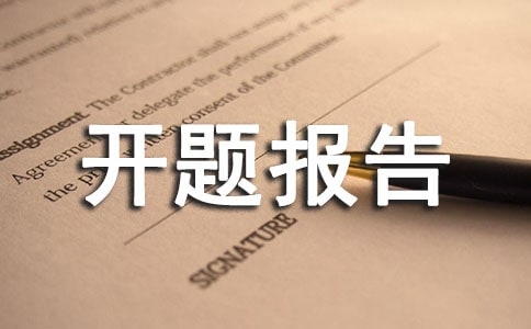 开题报告修改意见