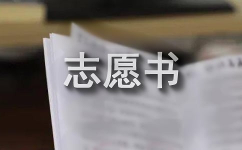 美术类报考志愿书
